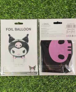 GLOBO METÁLICO DE KUROMI NEGRO 1UND