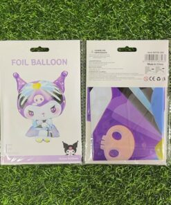 GLOBO METÁLICO DE KUROMI MORADO 1UND