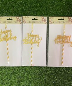 VELA CON DECORACIÓN PARA QUEQUE DE HAPPY BIRTHDAY 1UND