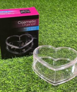 RECIPIENTE TRANSPARENTE PARA MAQUILLAJE DE CORZÓN 1UND