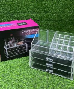 ESTANTE TRANSPARENTE PARA MAQUILLAJE 1UND (2PCS)
