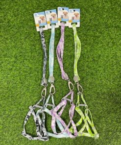 CUERDA Y PECHERA PARA MASCOTA DE CAMUFLA #1.5 120CM 1UND (2PCS)