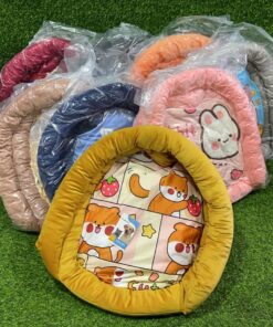 CAMA PARA MASCOTA OVALO CON DISEÑOS 1UND