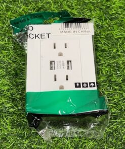 TOMACORRIENTE DOBLE Y USB 110V 1UND