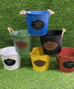 BALDE COLOR LISO CON LETRA 20.5*16*15 1UND