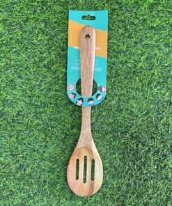 CUCHARA COLADOR DE MADERA 30CM 1UND