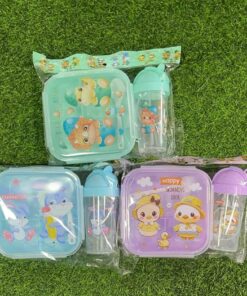 SET DE CAJA PARA ALMUERZO CON BOTELLA 1UND (2PCS)