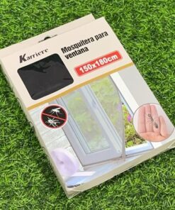 MOSQUITERA PARA VENTANA COLOR NEGRA 150*180CM 1UND