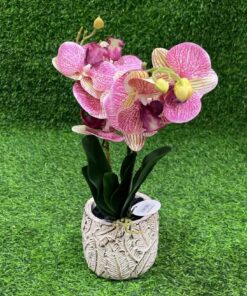FLOR ARTIFICIA DE ORQUIDEA EN MACETAL ZX10HDL 1UND
