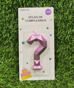 VELA NUMÉRICA COLOR DORADA ? 7.7CM 1UND
