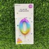 VELA NUMÉRICA COLOR DEGRADADA #0 6CM 1UND