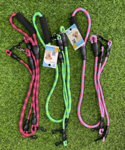 CUERDA Y PECHERA DE UNO PARA 2 MASCOTAS #1.2+#0.8 1UND (3PCS)