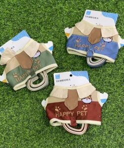 CUERDA Y PECHERA PARA MASCOTA DE PERRO Y LETRA HAPPY PET “S”1UND (2PCS)