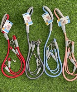 CUERDA Y PECHERA DE UNO PARA 2 MASCOTAS #1.2+#0.8 1UND (3PCS)