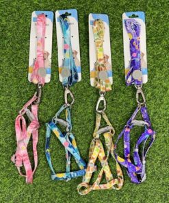 CUERDA Y PECHERA PARA MASCOTA DE DISEÑOS #1.5 1UND (2PCS)