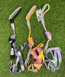 CUERDA Y PECHERA PARA MASCOTA DE COLOR DEGRADADO #1.5 1UND (2PCS)