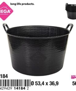 PALANGANA CON OREJA COLOR NEGRA 56L 1UND