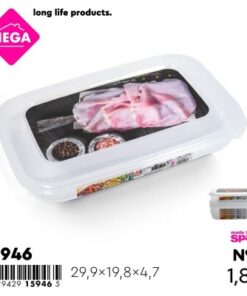 RECIPIENTE RECTANGULAR TRANSPARENTE 1.8L 1UND