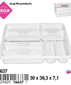 RECIPIENTE PARA CUBIERTOS COLOR BLANCO 1UND (2PCS)
