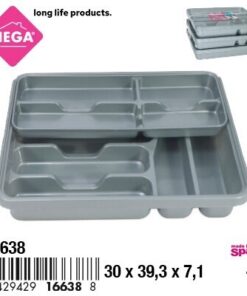 RECIPIENTE PARA CUBIERTOS COLOR GRIS 1UND (2PCS)