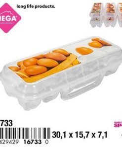 HUEVERA EN CAJA TRANSPARENTE 1UND (PARA 12 HUEVOS)