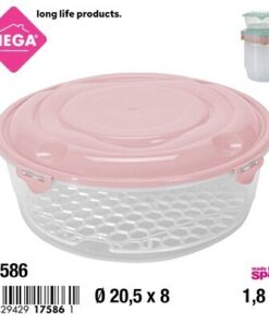 DESCONGELADOR REDONDO CON REJILLA Y TAPA CON CLIP 1.8L 1UND