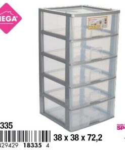 CAJONERA DE 5 CAJONES COLOR GRIS 1UND