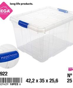 CAJA ORGANIZADORA CON TAPA Y CIERRE 25L 1UND