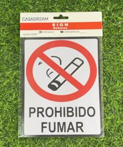 LETRERO "PROHIBIDO FUMAR" 1UND
