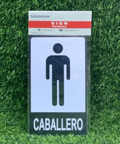 LETRERO "CABALLERO" 1UND