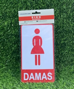 LETRERO "DAMAS" 1UND