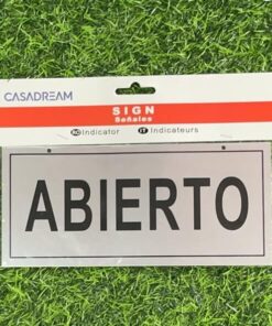 LETRERO "ABIERTO" 1UND
