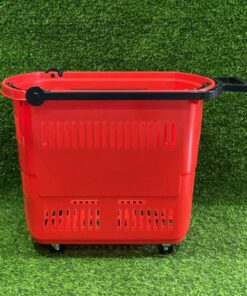 CANASTA ROJA GRANDE CON RODÍN 59.5*39*41CM 1UND