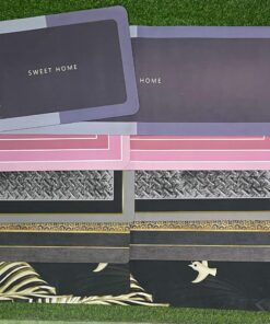 SET DE ALFOMBRA DIATOMEAS CON DISEÑO 1UND (2PCS)