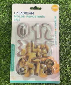 MOLDE DE POSTRE DE NÚMEROS 1UND (9PCS)