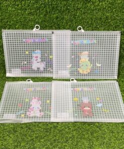 FOLDER CON CREMALLERA A4 DE TRANSPARENTES CON DISEÑOS 1UND