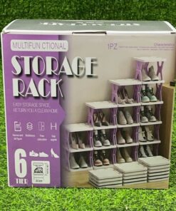ZAPATERO DE ALMACENAMIENTO DE 6 NIVELES FORMA DE X 1UND