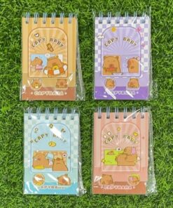 MINI LIBRETA CON RESORTES DE 3 TAMAÑOS DE CAPYBARA 1UND