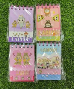 MINI LIBRETA CON RESORTES DE 3 TAMAÑOS DE LABUBU 1UND