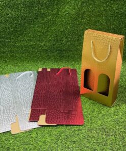 CAJA DE REGALO CON AGARRADERA DE PIEDRA 18*37*8CM 1UND