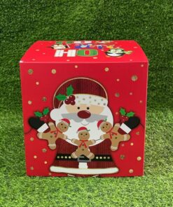 CAJA DE REGALO NAVIDEÑA 30*30*30CM 1UND