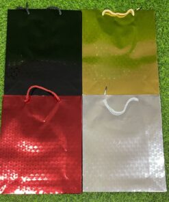 BOLSA DE REGALO DE COLOR LISO Y BRILLO 32*25.5*10.5 1UND