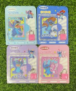 MINI DIARIO DE STITCH CON CANDADO 1UND