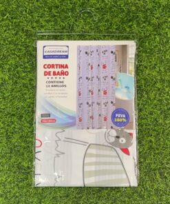 CORTINA DE BAÑO DE GATO 180*180CM 1UND