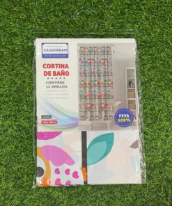 CORTINA DE BAÑO DE BUHO 180*180CM 1UND
