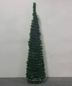 ÁRBOL NAVIDEÑO DE GUIRNALDA VERDE OSCURO CON CLARO 1.8M 1UND