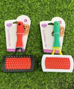 CEPILLO RECTANGULAR PARA MASCOTA DE DOBLE LADO 1UND