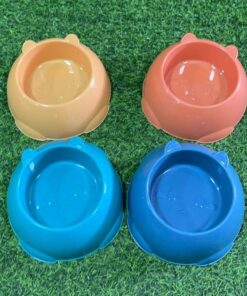 TAZA PARA MASCOTA DE GATO CON OREJAS 1UND