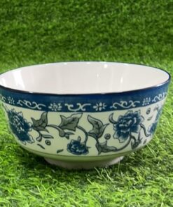 TAZA CERÁMICA DE PEONIA AZUL 7" 1UND