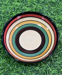 PLATITO CERÁMICA PARA SALSA DE COLORES 4.5" 1UND